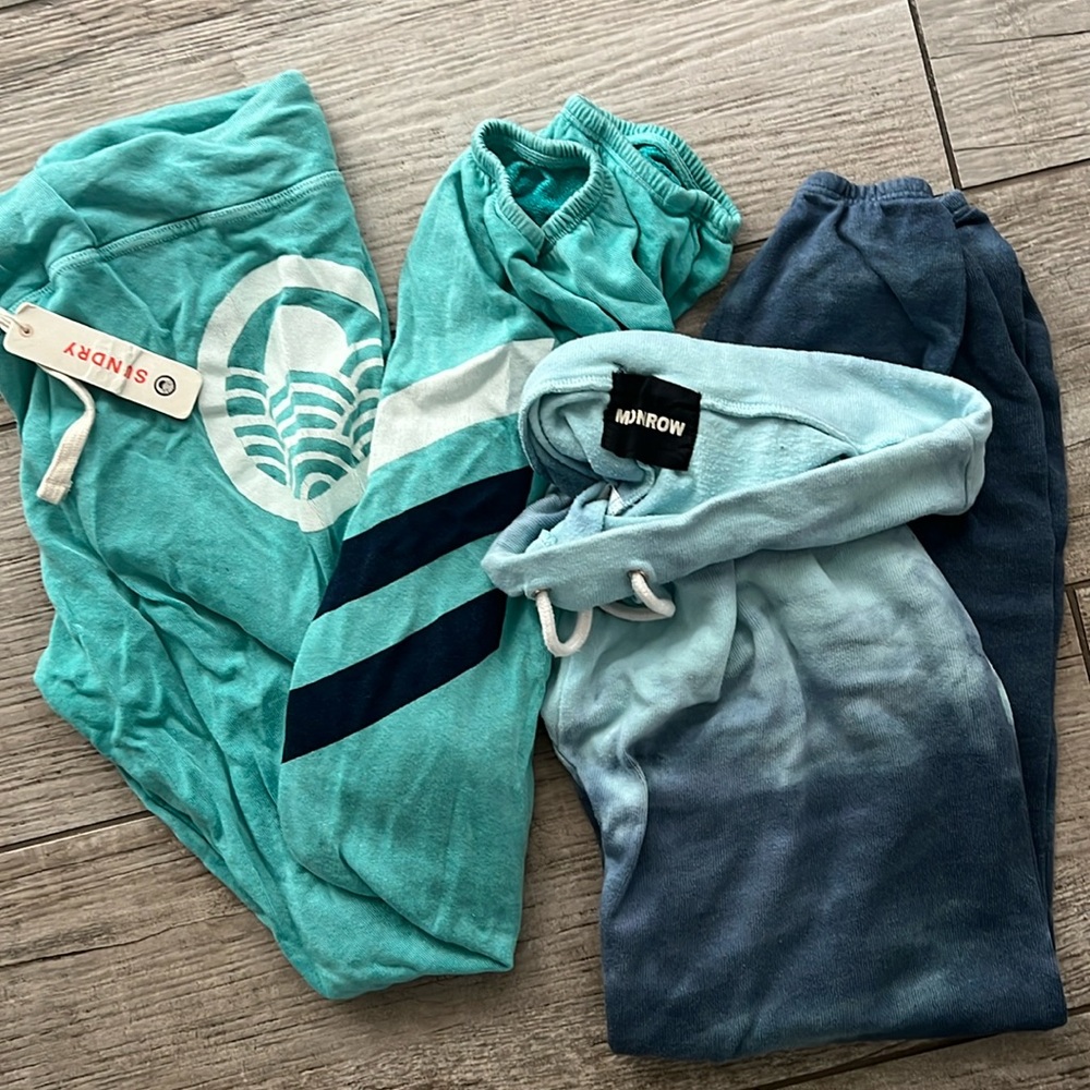 Monrow and Sundry sweatpants - one was never worn but has been in storage.
